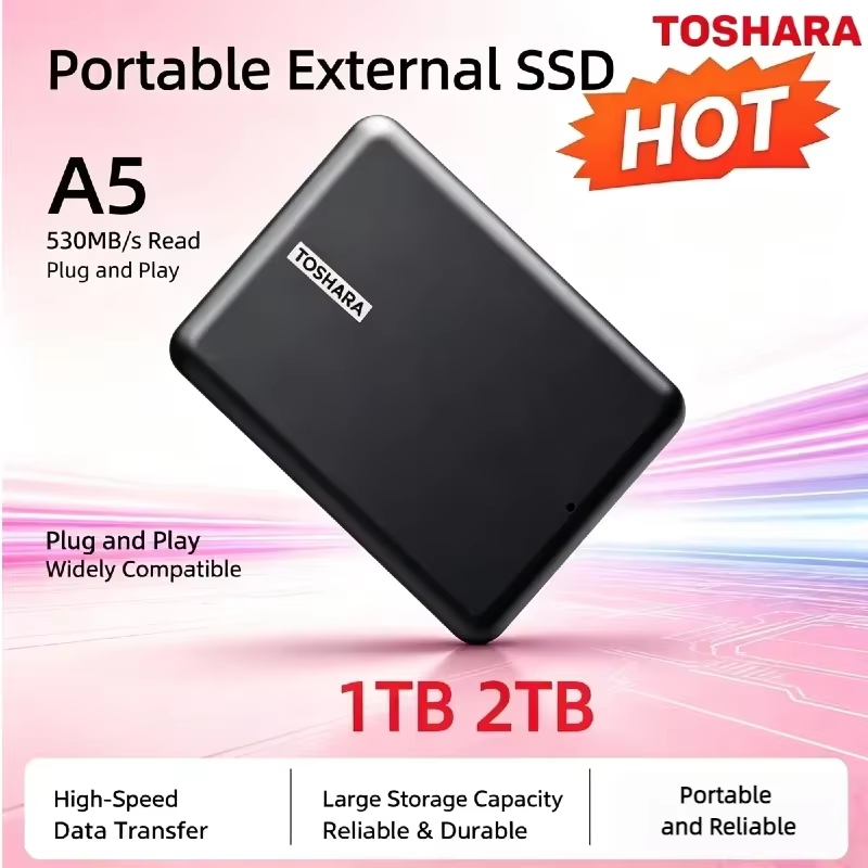 Ssd 2Tb - TOSHARA A5 draagbare externe harde schijf,