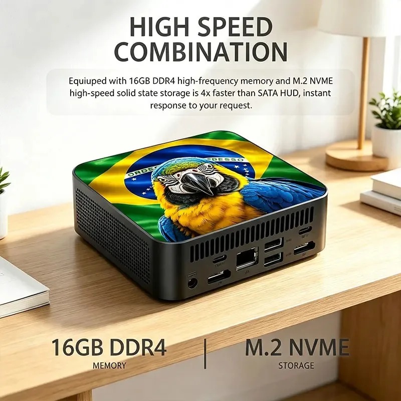 Nieuwe krachtige mini-pc compu - Ssd 1Tb recensie en prijs