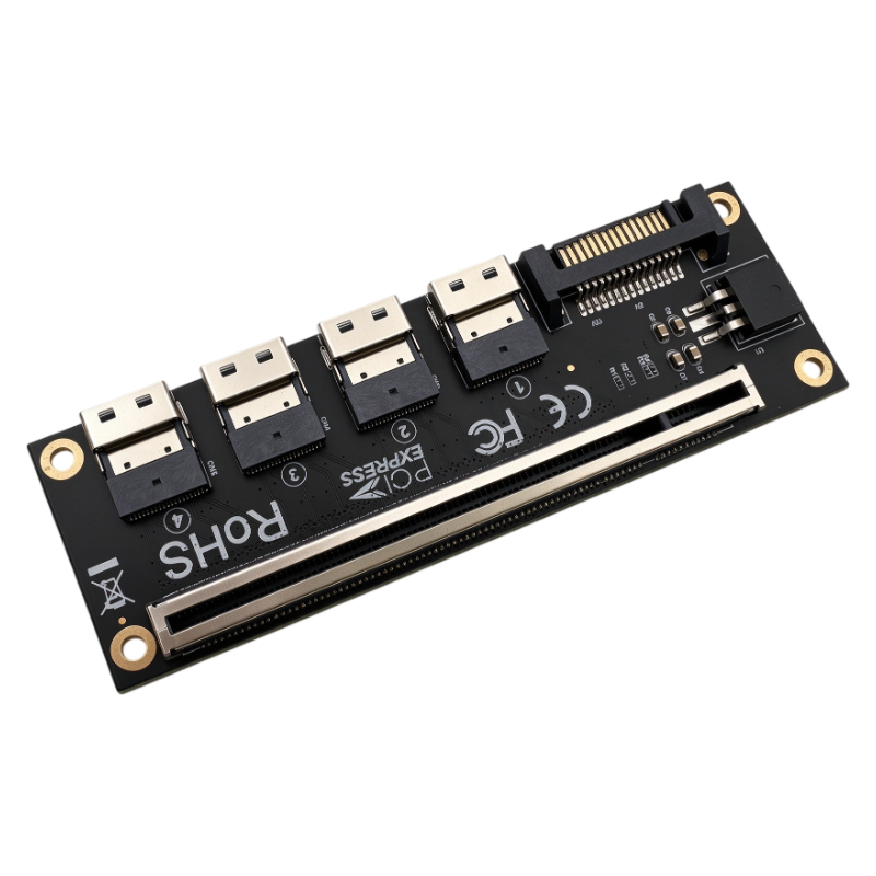 PCIe 4.0 X16 naar 4-poorts SFF - Memory Card Ssd recensie en prijs